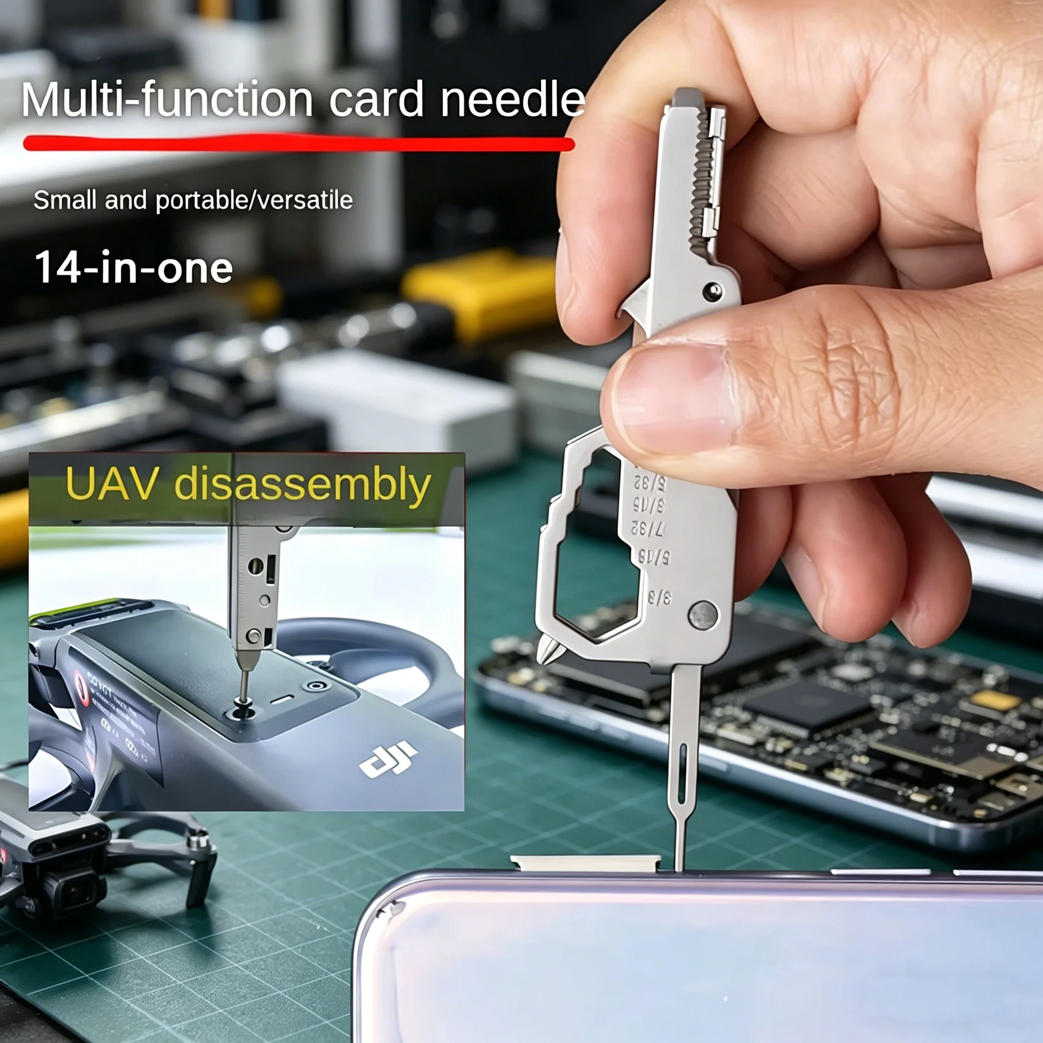 Tech Accessories Kit - Chaveiro Multifuncional EDC - Extrator de