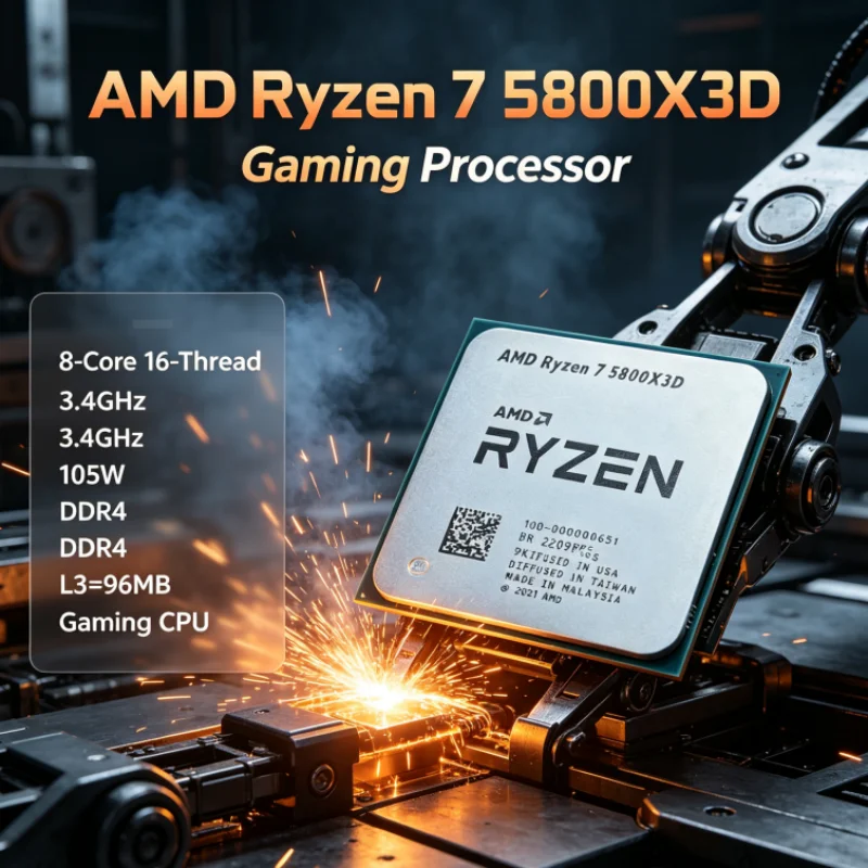 Amd Cpu Ryzen 7 - Processador de Jogos AMD R7 5800X3D