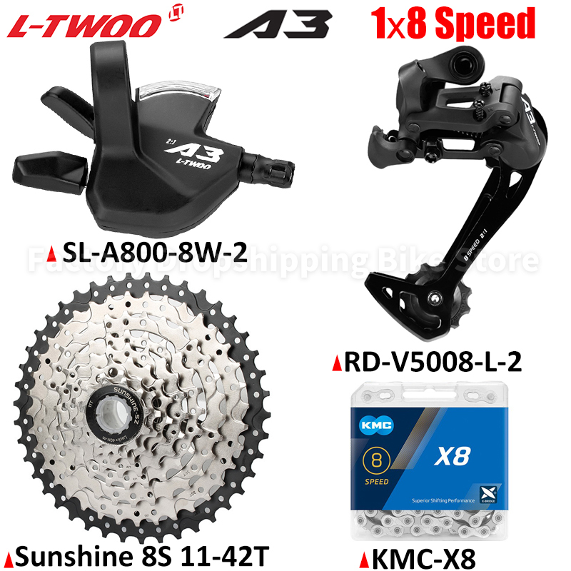 Tech Bike Accessories - Ltwoo mtb bicicleta a3 1x8 kits