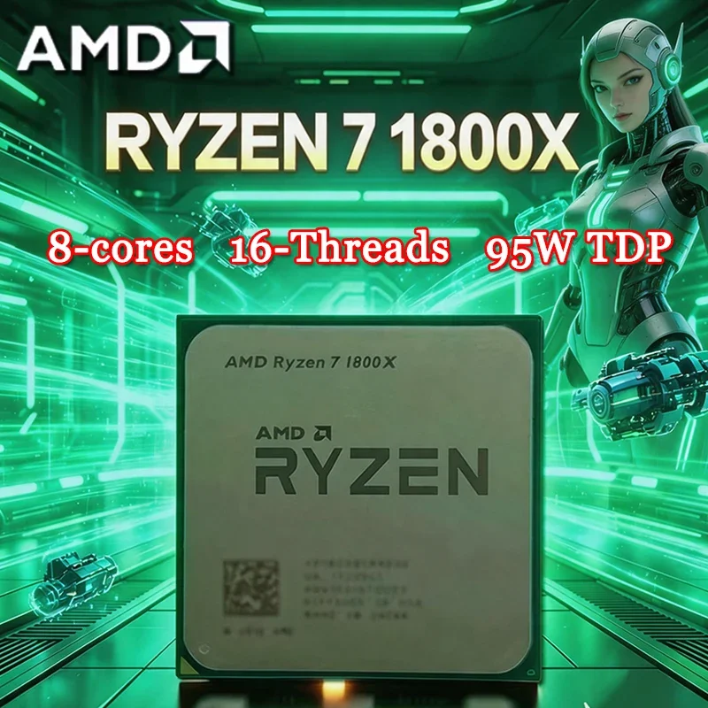 Amd Cpu Ryzen 7 - Processador AMD Ryzen 7 1800X CPU