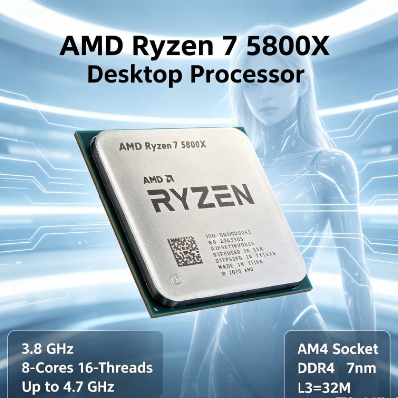 Amd Cpu Ryzen 7 - Processador AMD Ryzen 7 5800X R7