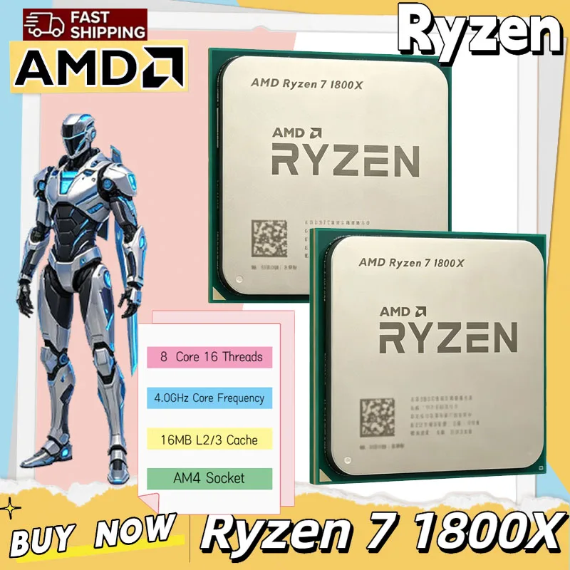 Processador AMD Ryzen 7 1800X  - Amd Cpu Ryzen 7 avaliação e preço