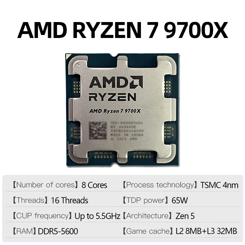 Processador Amd Ryzen 7 9700X  - Amd Cpu Ryzen 7 avaliação e preço