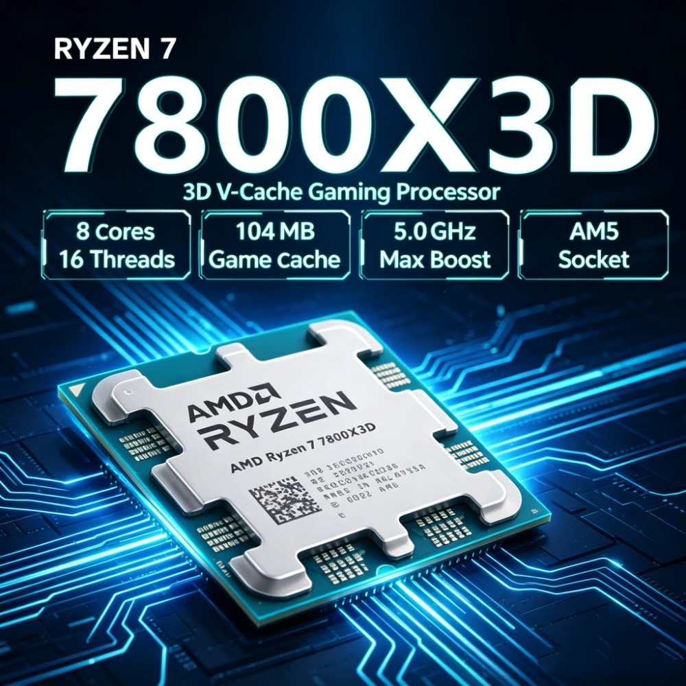 Processador AMD Ryzen 7 7800X3 - Amd Cpu Ryzen 7 avaliação e preço