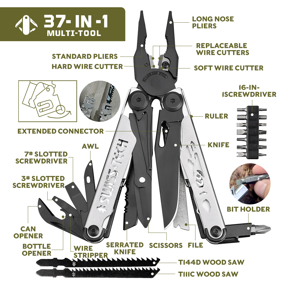 Swiss tech alicate dobrável mu - Tech Accessories Kit avaliação e preço