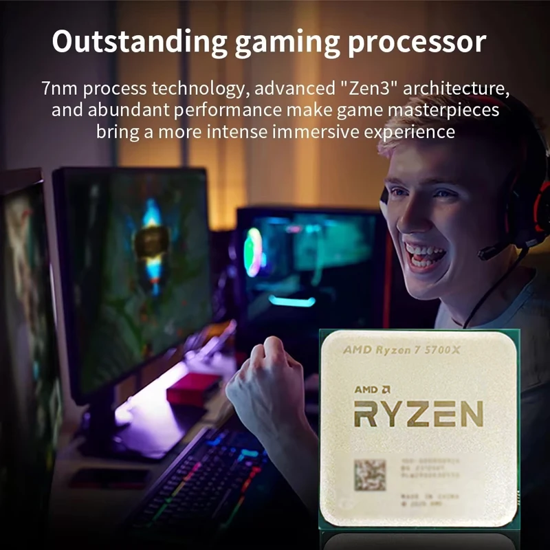Processador AMD Ryzen 7 5700X, - Amd Cpu Ryzen 7 avaliação e preço